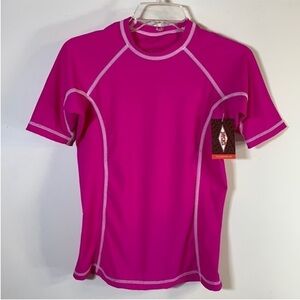 Jack’s Surfboards UPF50+ Pink Short Sleeve Top. S. NWT.